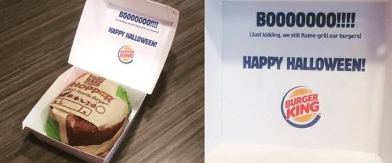 BURGER KING MCDONALDS large570 - Loja da BurgerKing se fantasia de McDonald's no Haloween