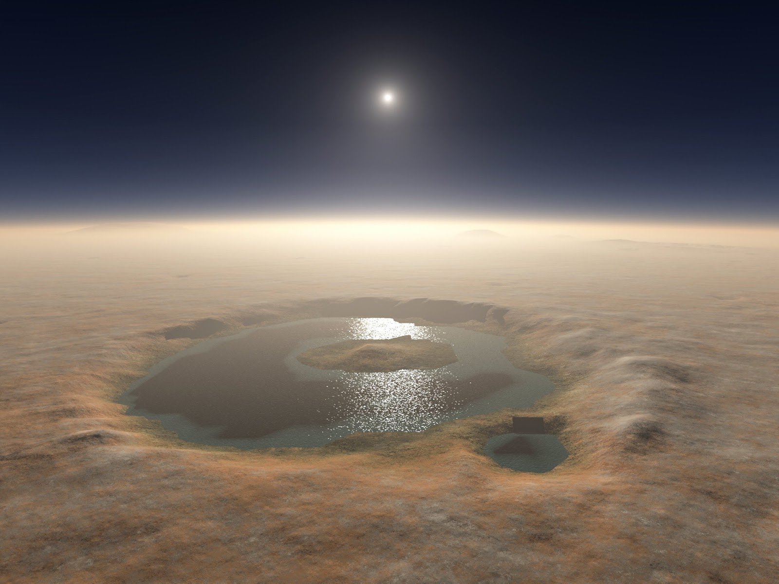 marte agua - Sonda Curiosity: Marte teve lagos e água quase pura para beber em uma data não longínqua