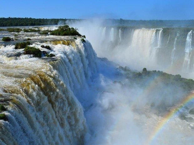 cataratas foz marte - Cataratas do Iguaçu em Marte