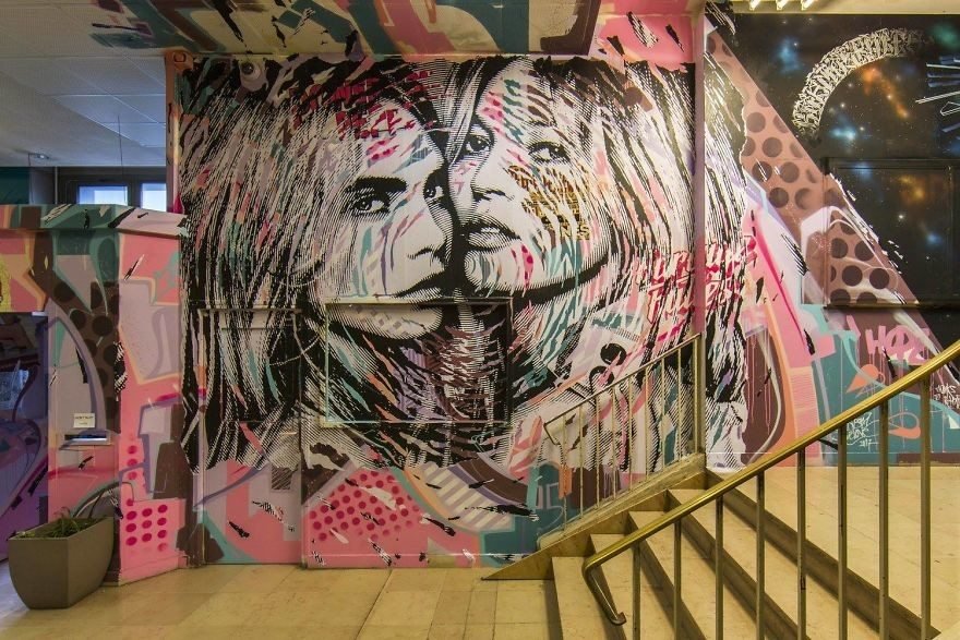 grafite pinturas artistas 23 - Grafiteiros pintam uma residência estudantil e o resultado chama atenção