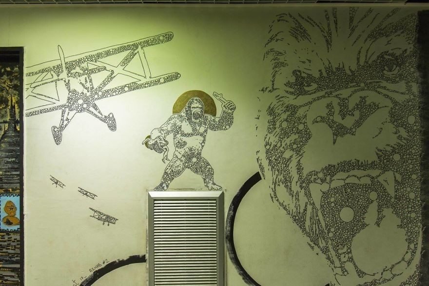 grafite pinturas artistas 30 - Grafiteiros pintam uma residência estudantil e o resultado chama atenção