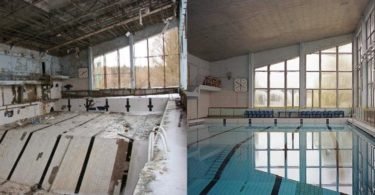 pool in pripyat 375x195 - Imagens sobrepostas com celular – O resultado é bem divertido! (Parte 3)
