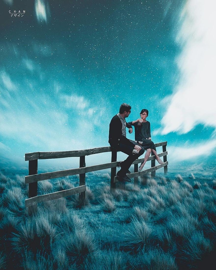 sonho tom azul10 - Indonesiano de 16 anos faz fotos montagens incríveis no Photoshop