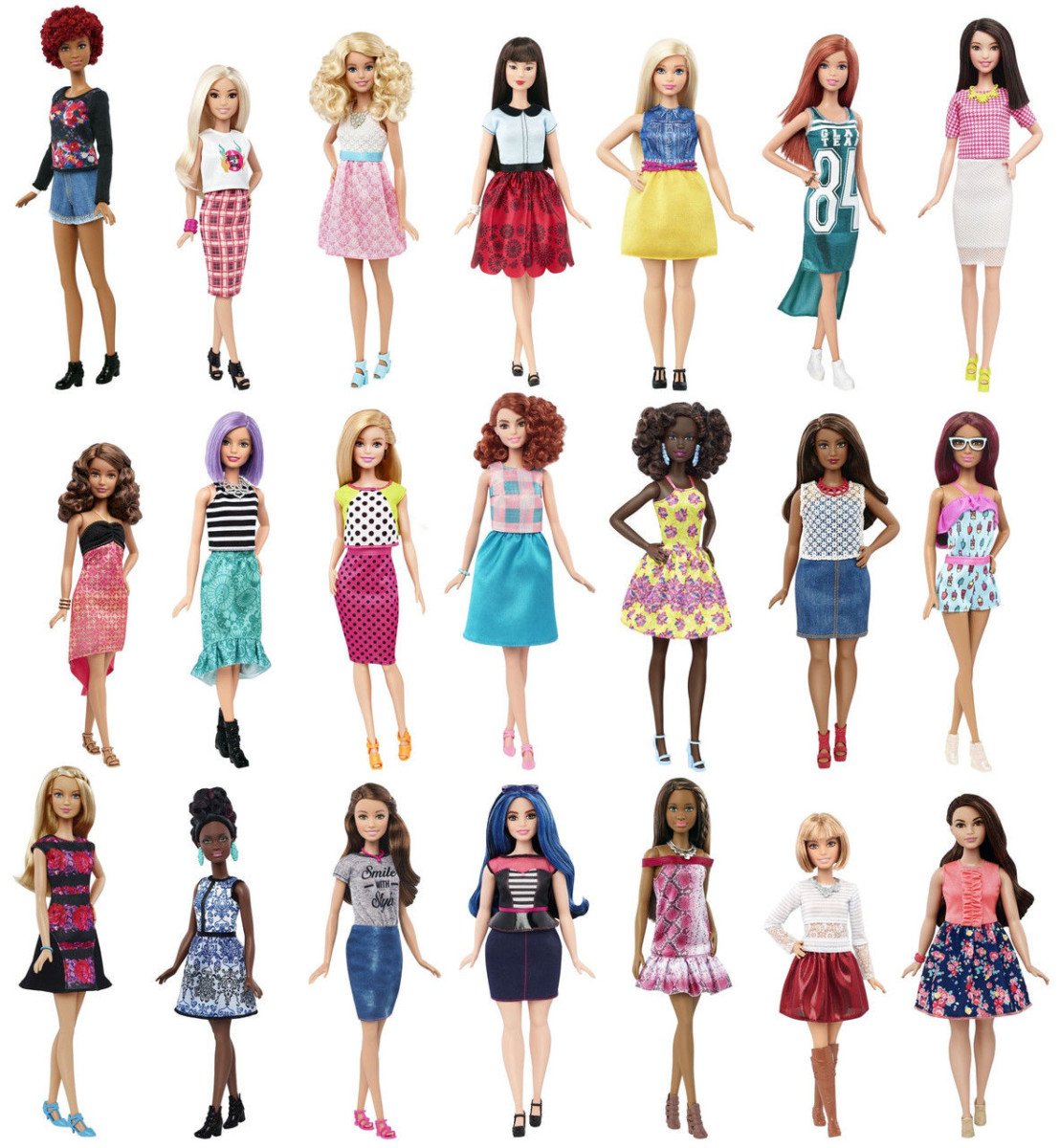 barbie - Evolução da boneca Barbie desde 1959