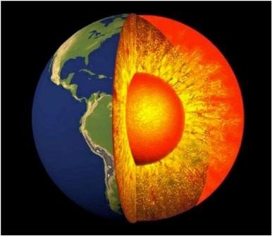 nucleo terra - Artigo na revista Science comprova que Núcleo é sólido e Terra não é plana