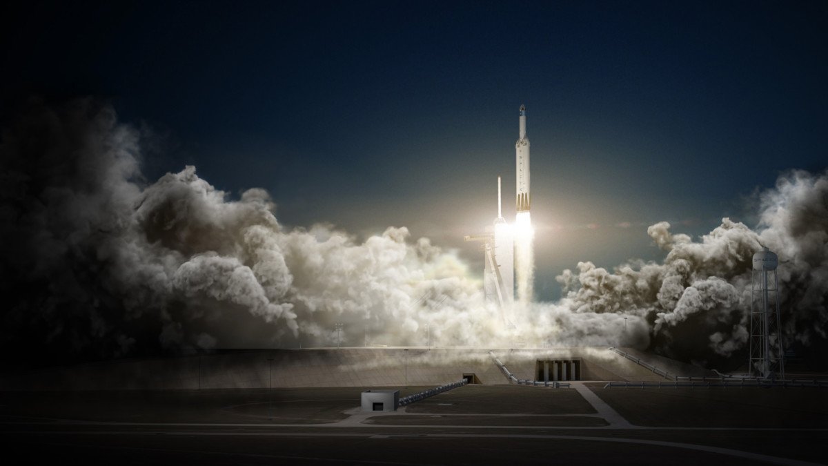 falcon heavy lançamento noturno 1 - Veja as várias tentativas da SpaceX até chegar a quase perfeição