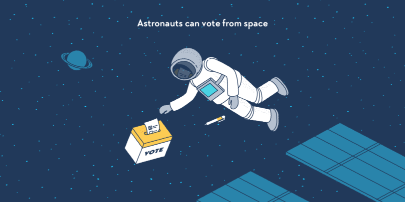 voto no espaço2 810x405 - É possível votar no espaço?